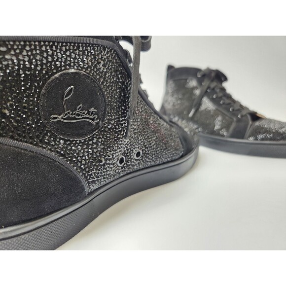 Christian Louboutin Shoes Men Size 14 Preppy Luxury‎ Gothic Rhinestone Punk Edgy - Picture 7 of 12